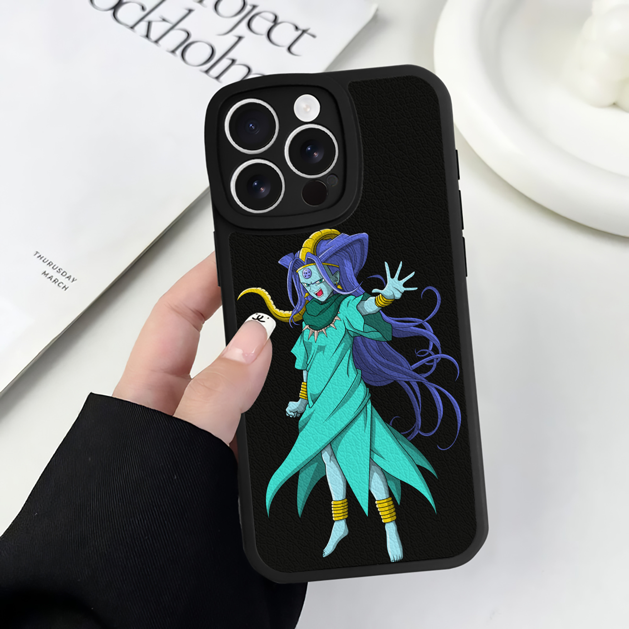 （画像用） ドラゴンボール DRAGON BALL 【iPhone 16シリーズ対応】シリコンスマホケース（レザー調） 材質：シリコン